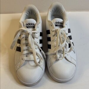 Adidas cloud foam sneakers White and Black Size 7